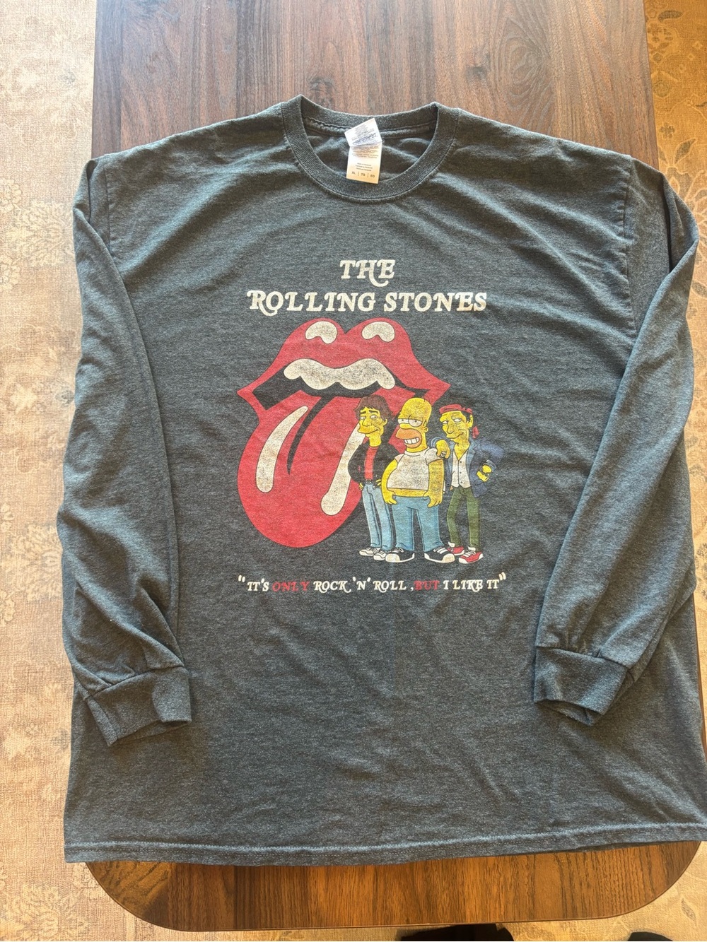 Vintage Simpsons x Rolling Stones Long Sleeve Tee - Men’s XL